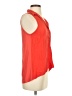 Splendid 100% Rayon Orange Sleeveless Button-Down Shirt Size S - photo 4