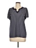retrology Stripes Blue Short Sleeve Henley Size L - photo 1