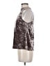 Design Lab Lord & Taylor Silver Sleeveless Blouse Size M - photo 5