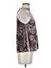 Design Lab Lord & Taylor Silver Sleeveless Blouse Size M - photo 4