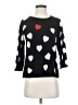 Draper's & Damon's Hearts Black Pullover Sweater Size S (petite) - photo 1