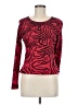 Christina 100% Cotton Red Long Sleeve Top Size M - photo 1