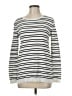 Renee C. Stripes White Pullover Sweater Size M - photo 1