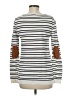 Renee C. Stripes White Pullover Sweater Size M - photo 2