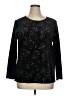 Notations Black Long Sleeve Top Size XL - photo 1