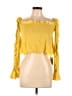Molly Yellow 3/4 Sleeve Blouse Size S - photo 1