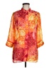 Draper's & Damon's 100% Polyester Orange 3/4 Sleeve Blouse Size M - photo 1