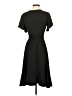 Reba Solid Black Casual Dress Size S - photo 2