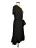 Reba Solid Black Casual Dress Size S - photo 4