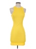 Unbranded Solid Yellow Cocktail Dress Size S - photo 1