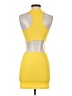 Unbranded Solid Yellow Cocktail Dress Size S - photo 2