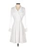 Calvin Klein Solid White Casual Dress Size 4 (petite) - photo 1