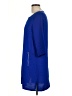 H&M 100% Polyester Solid Blue Casual Dress Size 10 - photo 5