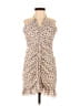 Zara Print Ivory Cocktail Dress Size L - photo 1