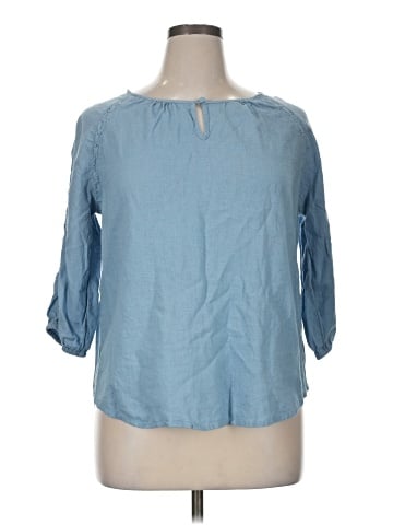 Ava Christine 3/4 Sleeve Blouse (view 1)