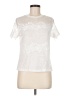 Shein Ivory Short Sleeve Top Size 6 - photo 1