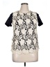 Assorted Brands Ivory Short Sleeve Blouse Size 14 - photo 1