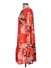 Marciano 100% Polyester Print Orange Casual Dress Size 4 - photo 5