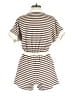 She + Sky Stripes Brown Romper Size S - photo 2