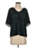 Allison Joy 100% Polyester Teal Short Sleeve Blouse Size S - photo 1