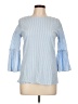 Gibson Blue Long Sleeve Blouse Size M - photo 1