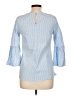 Gibson Blue Long Sleeve Blouse Size M - photo 2