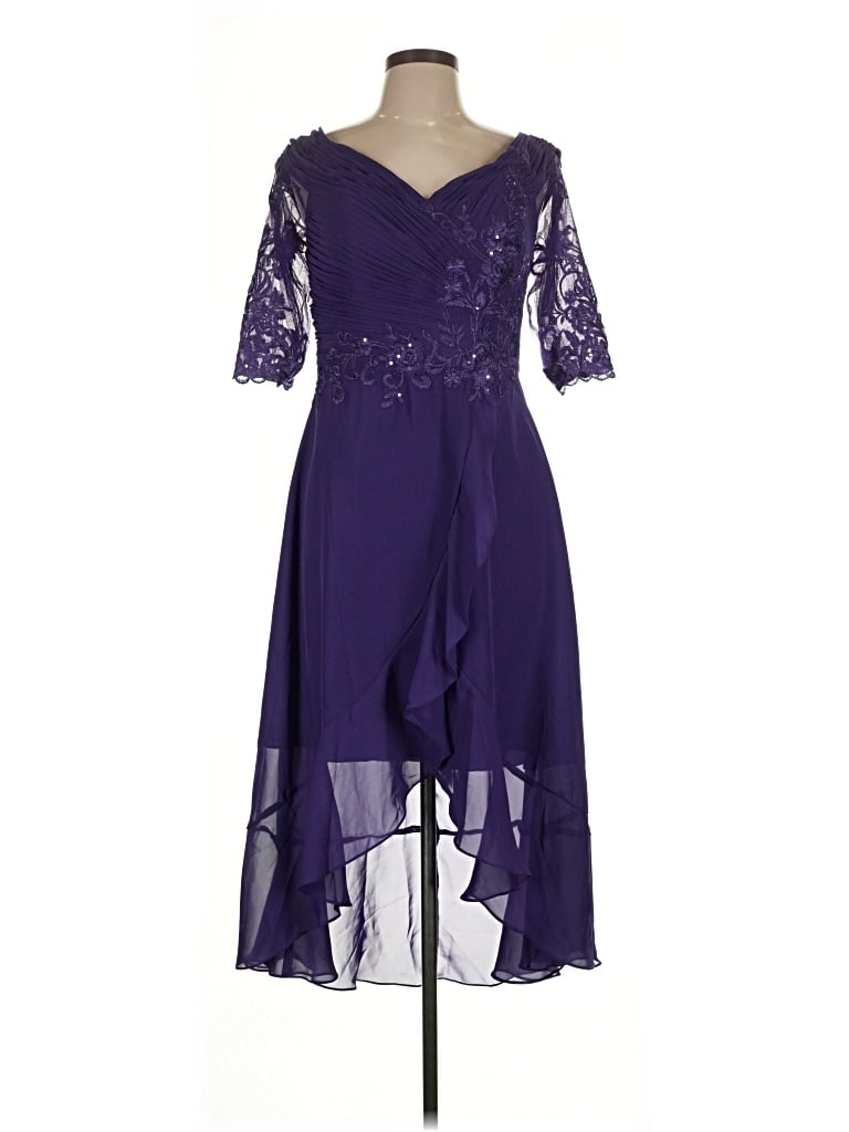 Pre-owned Jj's House Cocktail Dress In Purple