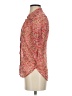 Assorted Brands Floral Pink 3/4 Sleeve Button-Down Shirt Size S - photo 5