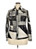 Dominique Houndstooth Silver Long Sleeve Button-Down Shirt Size 18 - photo 1