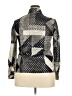 Dominique Houndstooth Silver Long Sleeve Button-Down Shirt Size 18 - photo 2