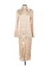 H&M 100% Polyester Tan Casual Dress Size XS - photo 1