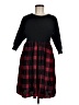 Torrid Plaid Black Casual Dress Size Med Plus (00) - photo 2