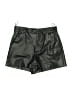 Zara 100% Polyester Metallic Black Shorts Size XS - photo 1