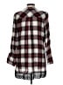 WallpapHER Plaid Gray 3/4 Sleeve Blouse Size L - photo 2