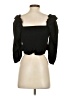 Zara Black 3/4 Sleeve Blouse Size S - photo 2