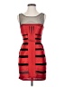 BCBGMAXAZRIA 100% Recycled Polyester Graphic Red Cocktail Dress Size 2 - photo 1
