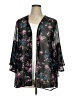 Lane Bryant 100% Polyester Black Kimono Size 14 - 16 Plus - photo 1