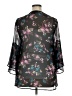 Lane Bryant 100% Polyester Black Kimono Size 14 - 16 Plus - photo 2