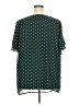 In'Voland 100% Polyester Polka Dots Green Short Sleeve Blouse Size 22W - photo 2