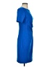 T Tahari Solid Blue Cocktail Dress Size 2 - photo 4