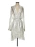 IRO 100% Polyester Metallic Silver Cocktail Dress Size EU (FR) 36 / US 4 - photo 1