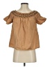 Old Navy 100% Cotton Tan Short Sleeve Blouse Size S - photo 1