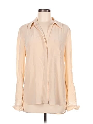 Diane von Furstenberg Long Sleeve Silk Top (view 1)