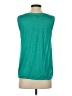 Ann Taylor 100% Polyester Teal Sleeveless Blouse Size S - photo 2