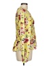 Carolina Belle 100% Polyester Floral Yellow Long Sleeve Blouse Size L - photo 5