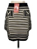 Jealous Tomato Stripes Ivory Casual Skirt Size S - photo 2