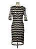 Connected Apparel Chevron-herringbone Black Cocktail Dress Size 10 - photo 2
