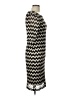 Connected Apparel Chevron-herringbone Black Cocktail Dress Size 10 - photo 4