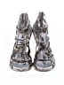 Sam Edelman Animal Print Gray Tan Sandals Size 5 1/2 - photo 2