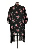 Lularoe 100% Polyester Black Kimono Size L - photo 2